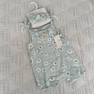 Catherine Malandrino Sunsuit & Headband